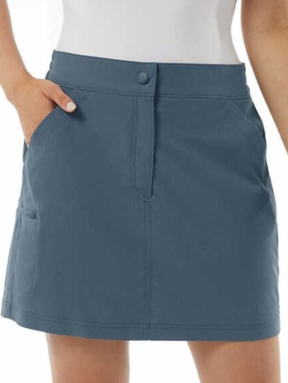 32 Degrees Cool Slate Steel Blue Tech Skort Sz XL *EUC